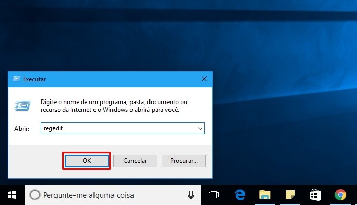 Acesse o Editor de Registros do Windows (Foto: Reprodução/Paulo Alves)