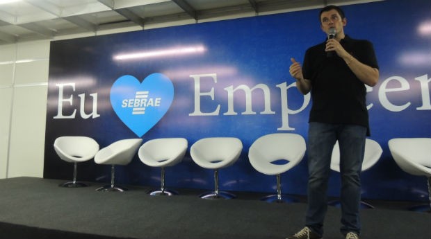 Gustavo Cerbasi, durante palestra da Feira do Empreendedor SP (Foto: PEGN)