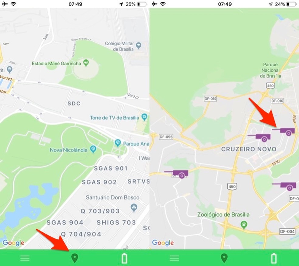 veja um mapa e encontre empresas da sua região on-line