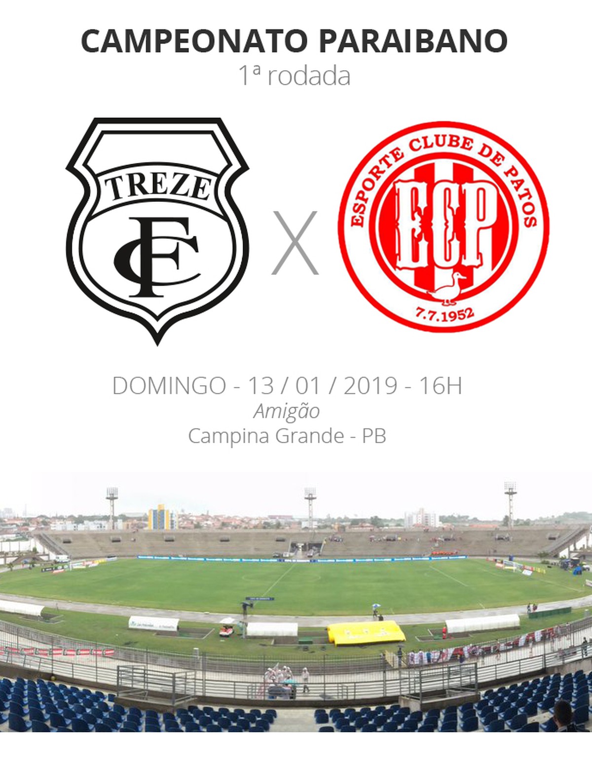 Treze x Esporte de Patos: tudo o que você precisa saber sobre o jogo da ...