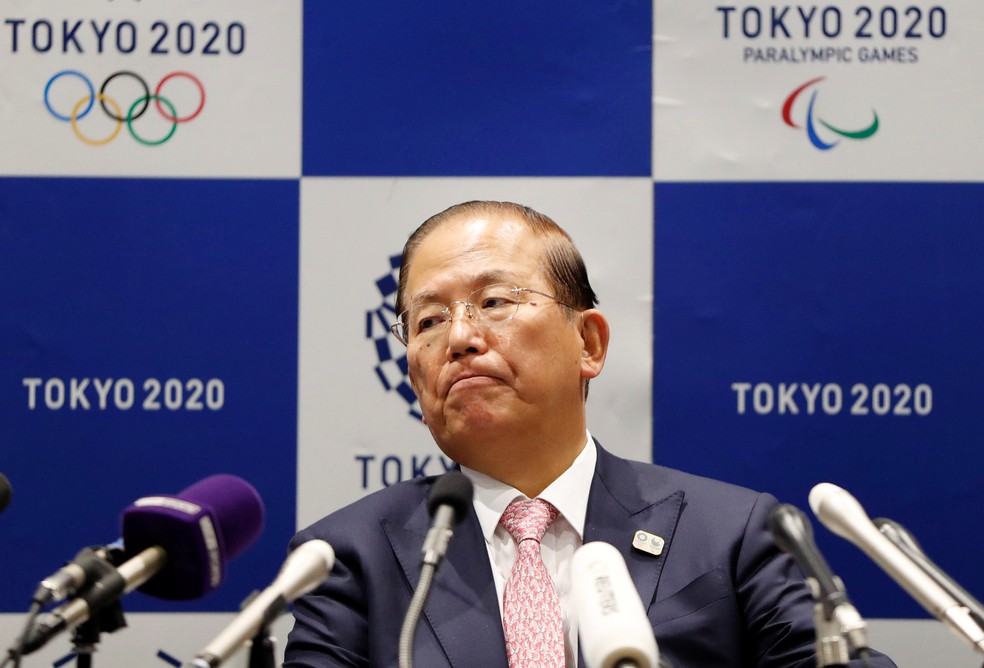 CEO do Comitê Organizador Tóquio 2020, Toshiro Muto acredita ser precoce discutir portões fechados nos Jogos — Foto: Issei Kato/Reuters