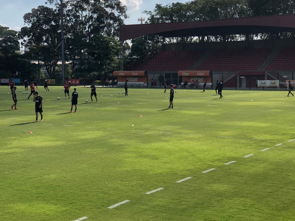 Treino do São Paulo nesta terça-feira — Foto: Marcelo Hazan