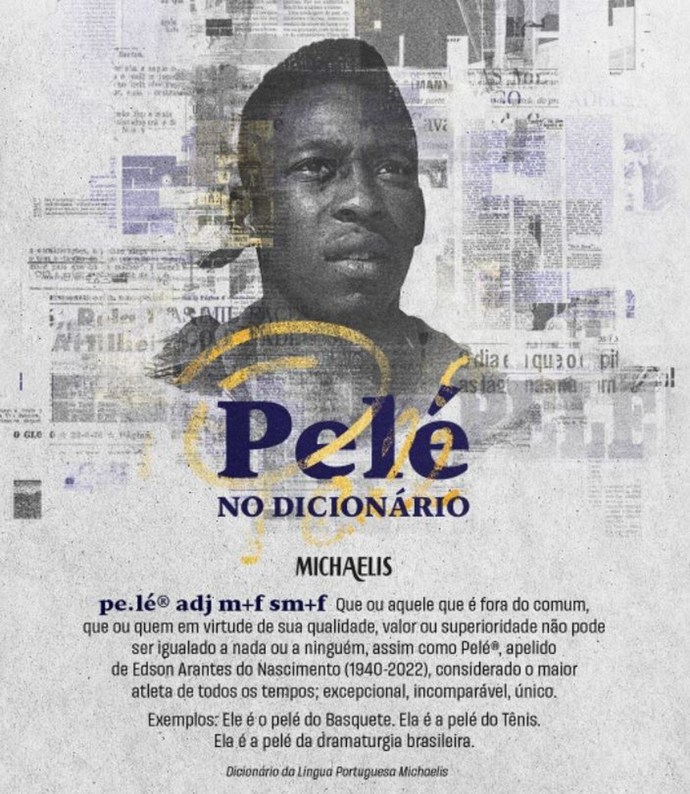 Pelé é oficializado como verbete do dicionário Michaelis | São Paulo | G1