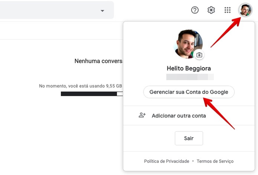 como remover foto do gmail produtividade techtudo