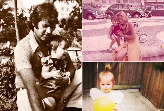 Também em “Amor à vida”, Danielle Winits homenageou seus pais com fotos da década de 70  (Foto: Reprodução/Instagram)