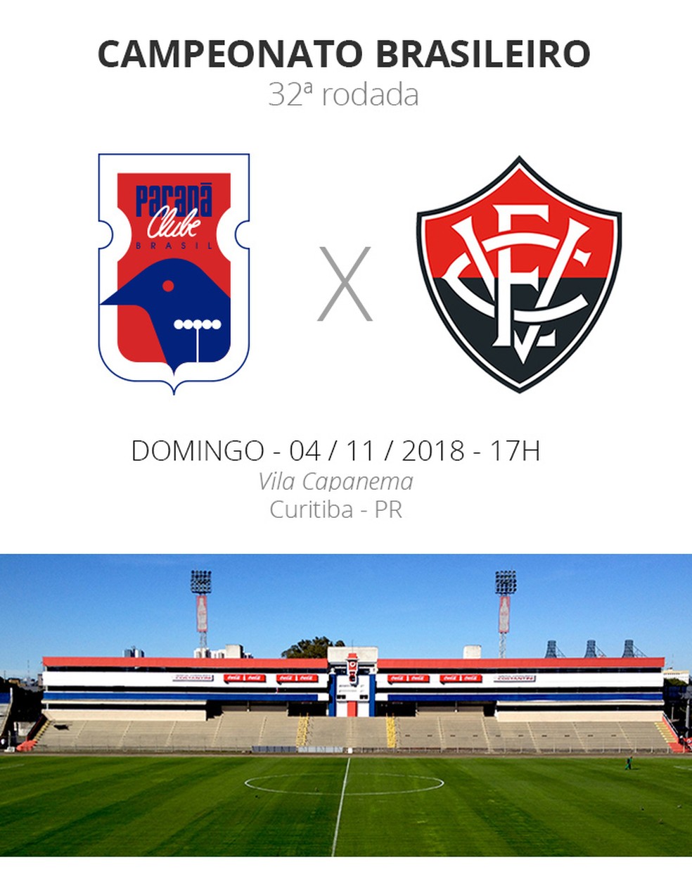 Resultado de imagem para PARANÁ X VITÓRIA