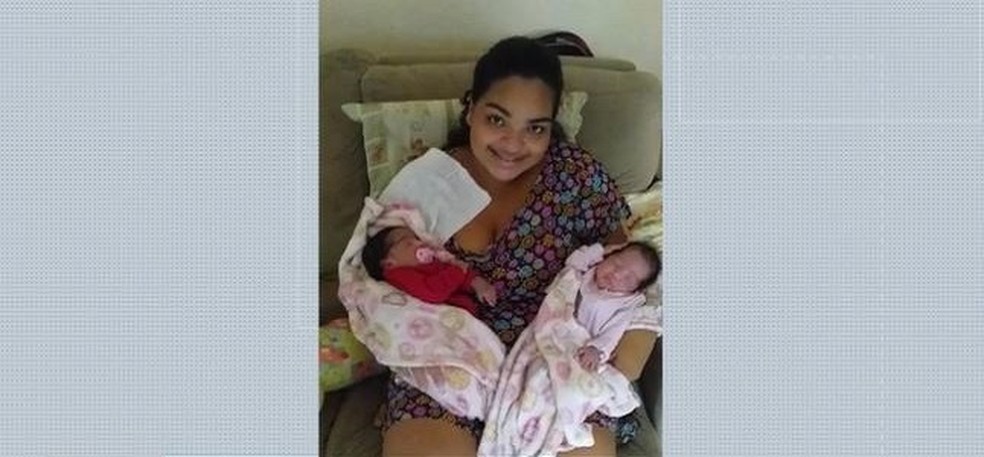 Mulher foi intubada ao final do parto das bebês e teve um encontro emocionante com as filhas após a alta médica — Foto: Reprodução/TV Gazeta
