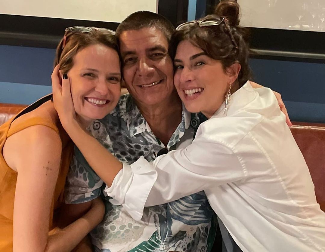 Fernanda Rodrigues e Fernanda Paes Leme encontram Zeca Pagodinho (Foto: Reprodução/Instagram)