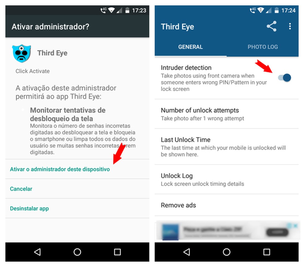 App Tira Foto De Quem Tenta Desbloquear