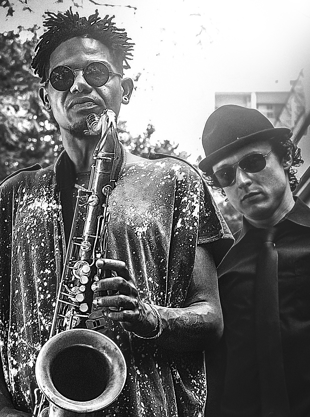Saxofonista Vinicius Chagas e baterista Fernando Amaro formam duo de jazz no EP 'Swing yang'