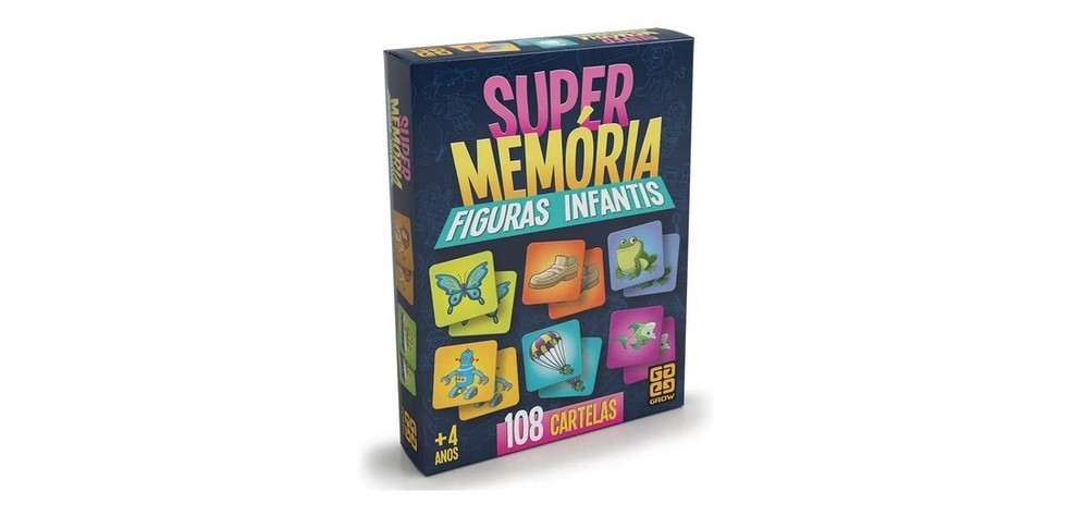 Jogo Super Memória 108 Figuras - Grow DINOSSAURO - Jogos de