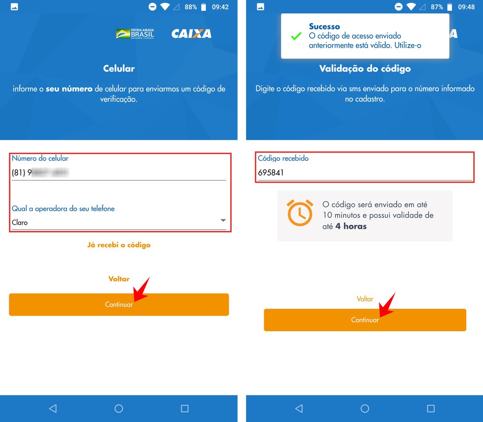 Caixa Auxílio Emergencial: confirme seu celular para se inscrever no 'coronavoucher' — Foto: Reprodução/Rodrigo Fernandes