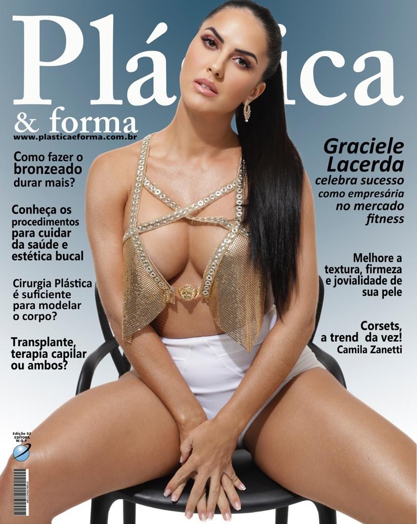 Graciele Lacerda estampa capa de revista (Foto: Thrumpas)