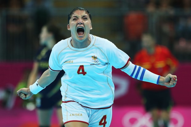 Jovanka Radicevic, da seleção de Montenegro: prata inédita (Foto: Getty Images)