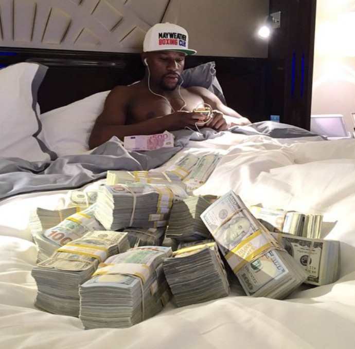 Floyd Mayweather, dinheiro (Foto: Reprodução / Instagram)