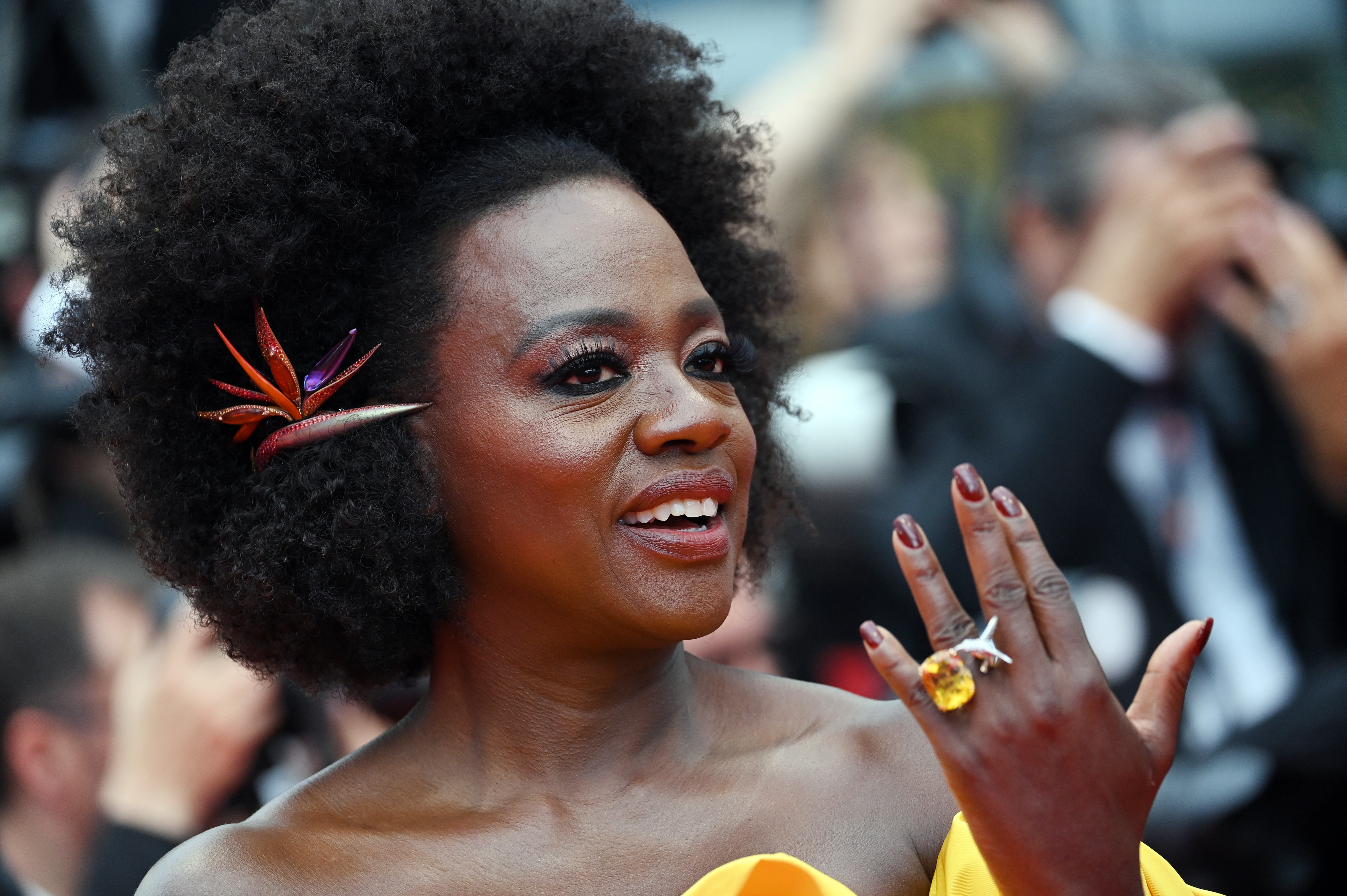 CANNES, FRANCE - MAY 18: Viola Davis attends the screening of "Top Gun: Maverick" during the 75th annual Cannes film festival at Palais des Festivals on May 18, 2022 in Cannes, France. (Photo by Joe Maher/Getty Images) (Foto: Getty Images)