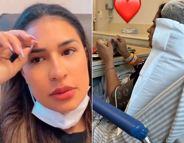 Simone no hospital (Foto: Reprodução/Instagram)