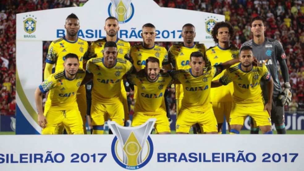 Time do Flamengo em 2017 — Foto: Gilvan de Souza/Flamengo