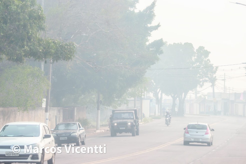 Poluição do ar em Rio Branco chegou a 13 vezes mais que o recomendado pela OMS — Foto: Marcos Vicentti/Arquivo pessoal