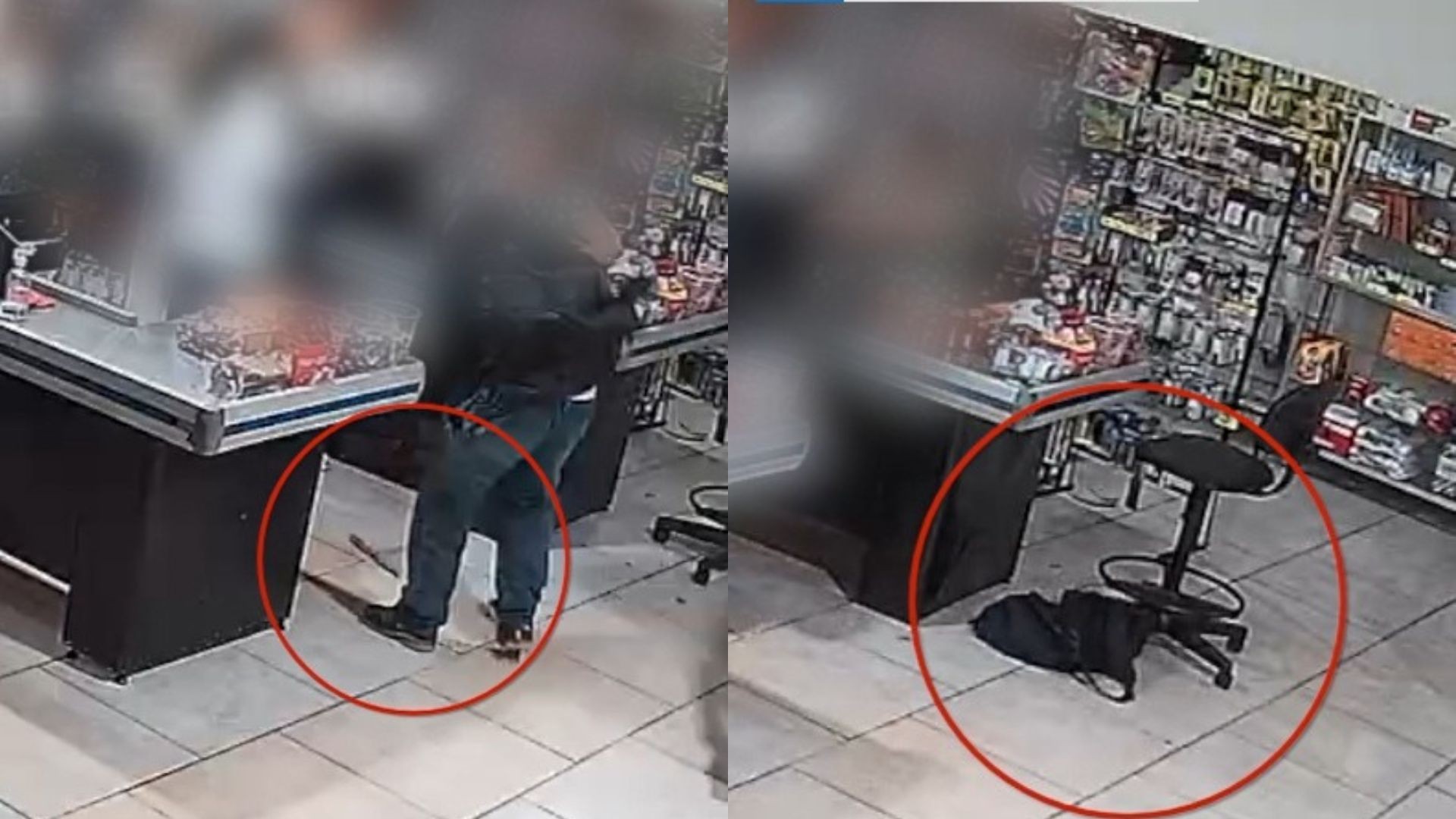 Antes de deixar dinheiro voar, ladrão atrapalhado derrubou arma do crime e mochila durante roubo; veja vídeo