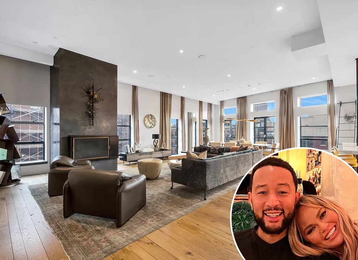 John Legend e Chrissy Teigen vendem penthouse em NY por US$ 18 milhões (Foto: Reprodução / Instagram e Street Easy)