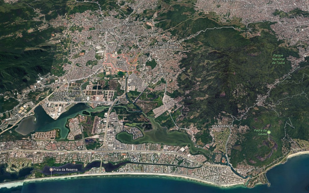 Cidade de Deus fica na Zona Oeste do Rio de Janeiro (Foto: Reprodução/Google Maps)