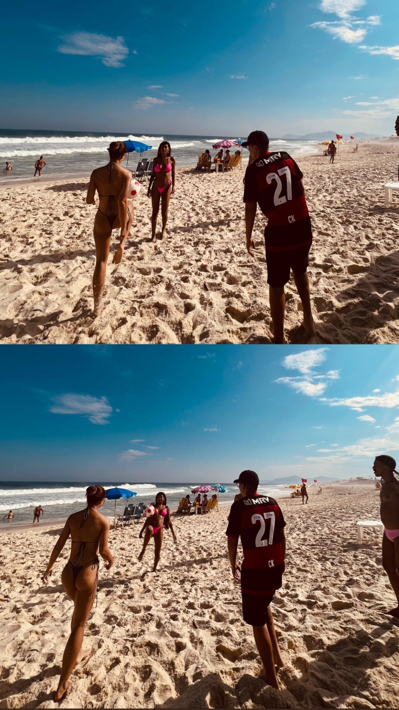Rafa Kalimann e Pocah em dia de praia (Foto: Reprodução/Instagram)