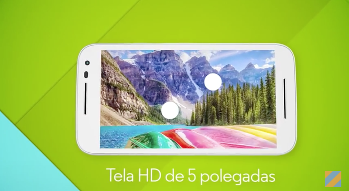 Moto G de terceira geração terá tela HD de 5 polegadas com resolução Full HD (Foto: Reprodução/YouTube)