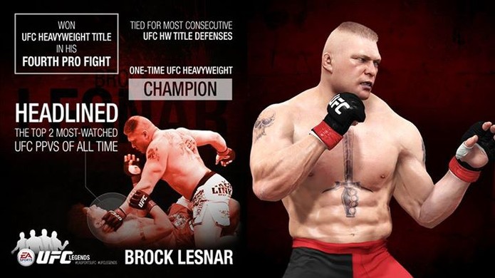 Brock Lesnar em breve estará disponível no EA SPORTS UFC. (Foto: Divulgação)