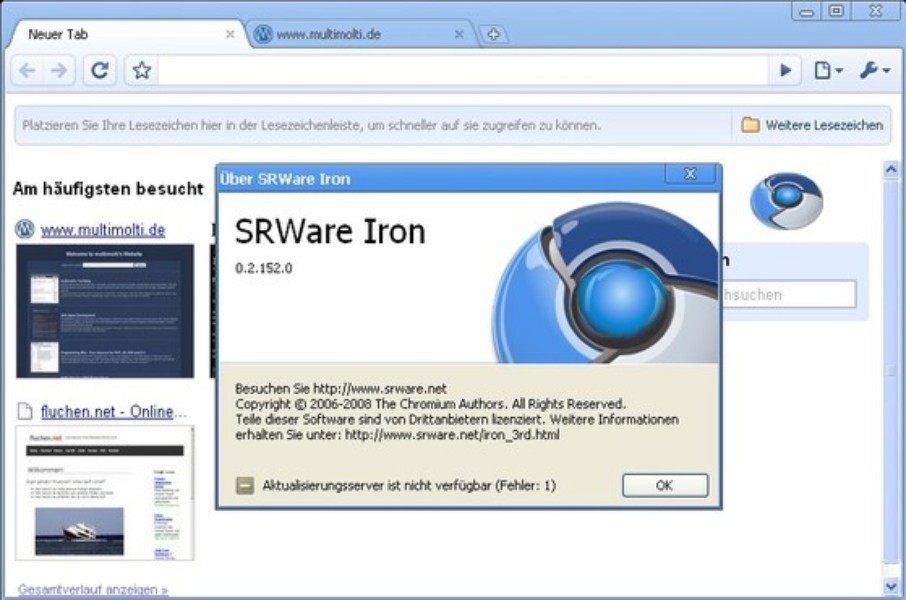 SRWare Iron 117.0.5950.0 downloading