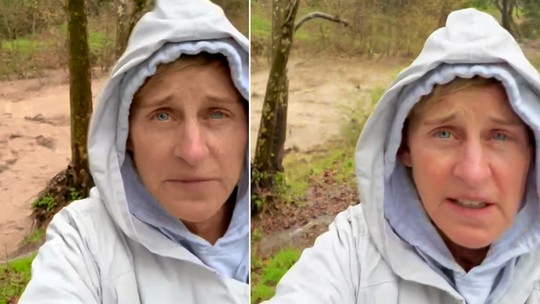 Ellen DeGeneres mostra forte correnteza após chuvas; Harry, Meghan e Oprah também foram orientados a deixar região