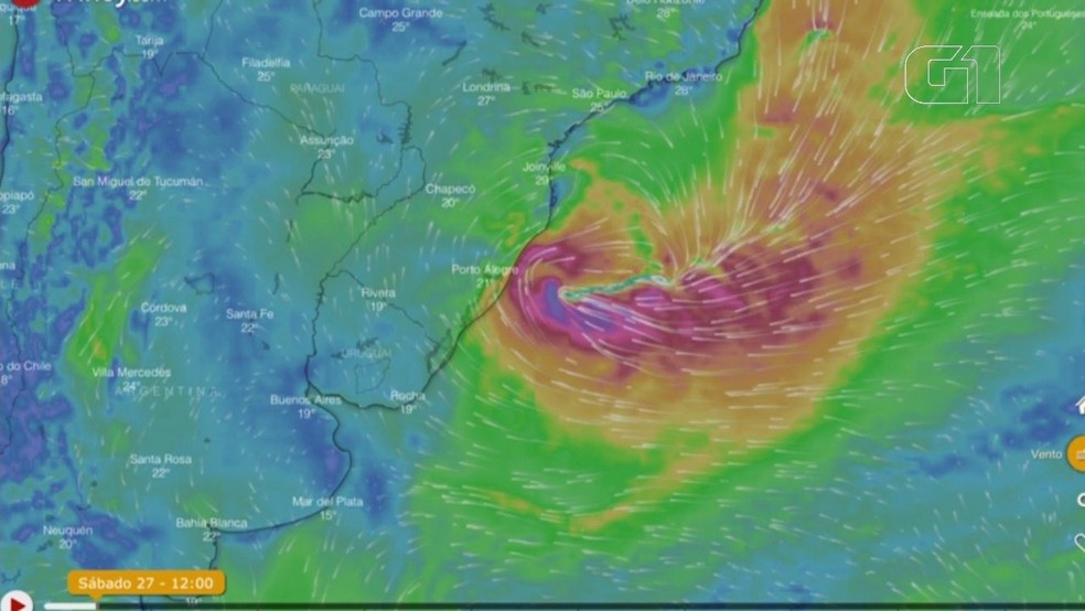 Alerta foi feito pela Marinha do Brasil â Foto: ReproduÃ§Ã£o
