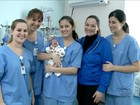 Bebê que nasceu com 400 g e 27 cm surpreende médicos em Joinville, SC