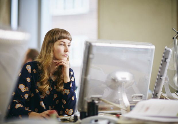 Home office, trabalho, trabalhar, funcionária (Foto: Kelvin Murray via Getty Images)