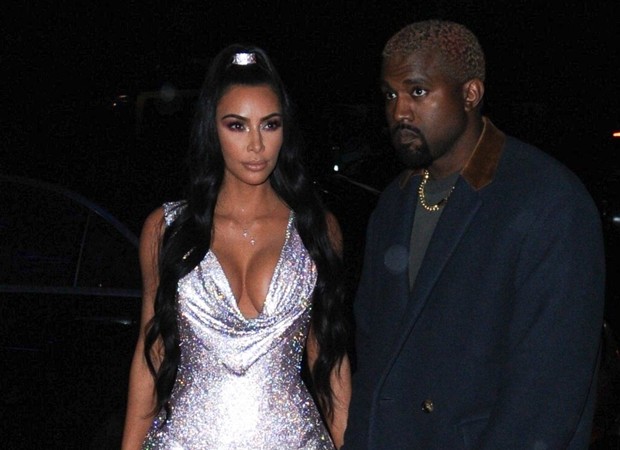 Kim Kardashian e Kanye West (Foto: Backgrid)
