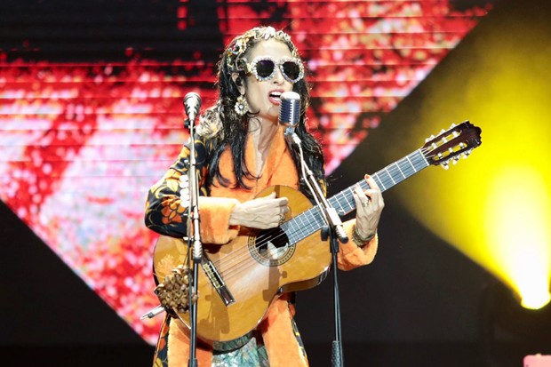 Marisa Monte, dos Tribalistas, no Lollapalooza (Foto: Rafael Cusato/ Ed. Globo)