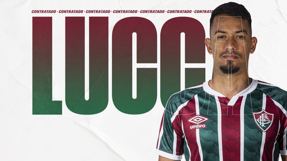 Fluminense anuncia contratação do atacante Lucca — Foto: Divulgação/FFC