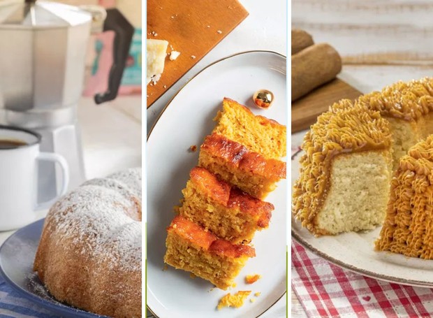 Aprenda receitas diferentes para o bolo do café da tarde (Foto: Montagem Casa e Jardim  )