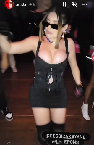 GKay na festa de Anitta (Foto: Reprodução)