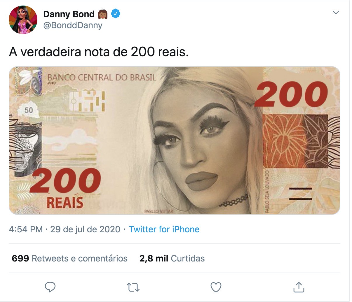 Cédula anunciada pelo Banco Central já virou meme na web (Foto: Reprodução)