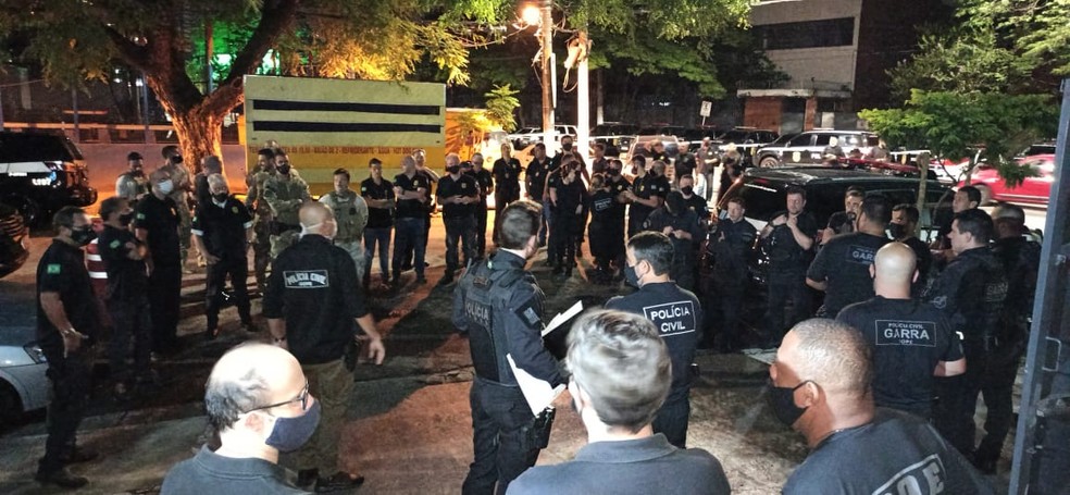Operação Anteros teve início na manhã desta terça-feira (15) — Foto: Polícia Civil