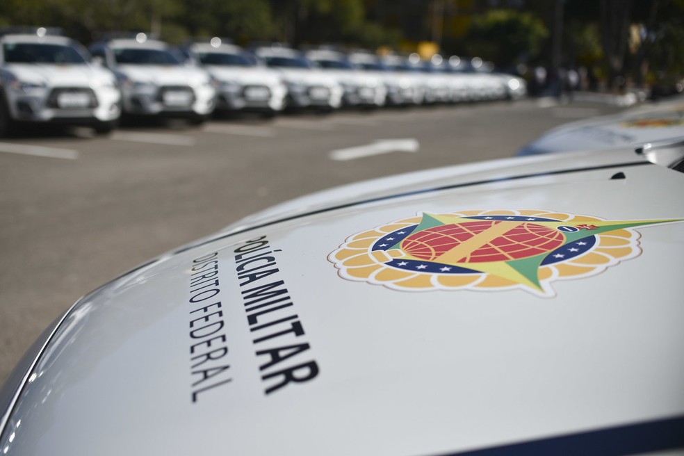 Carros da Polícia Militar do DF — Foto: Andre Borges/Agência Brasília