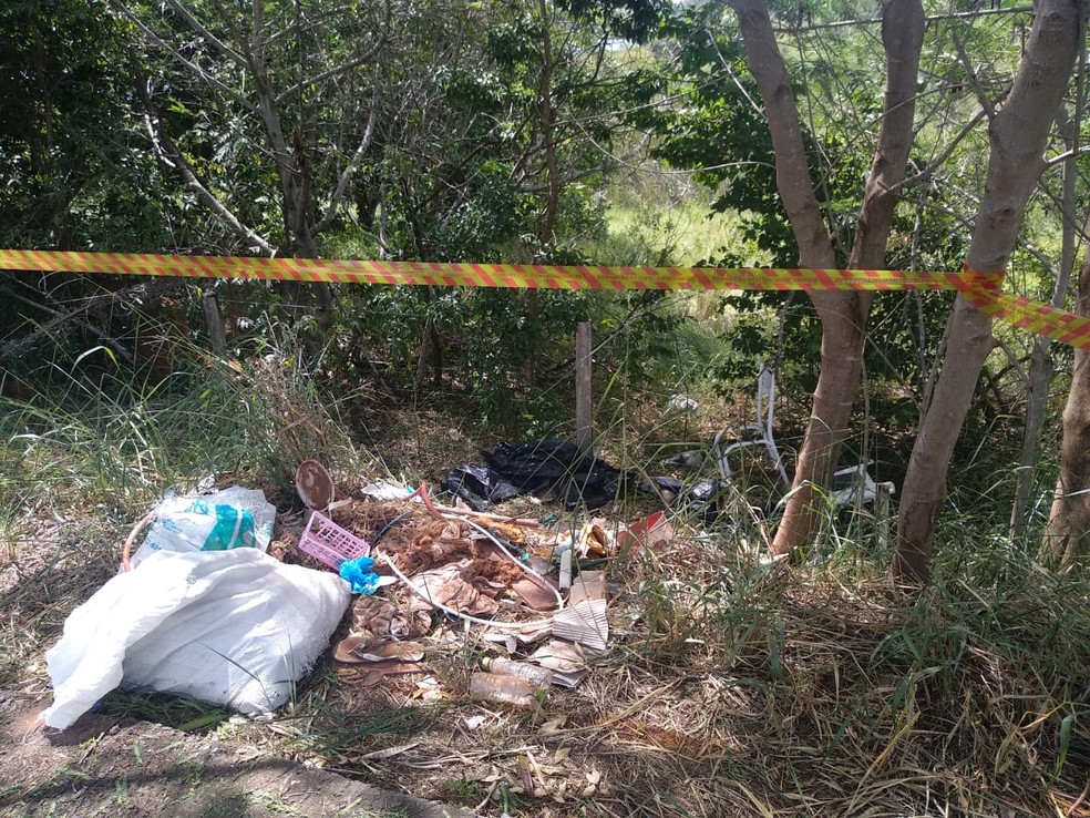 Corpo foi encontrado nas proximidades do Balneário da Amizade, em Presidente Prudente, neste sábado (28) — Foto: Kawanny Barros/TV Fronteira