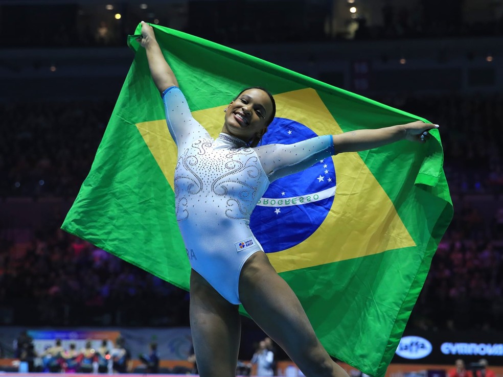 Rebeca Andrade no Mundial de ginástica — Foto: Ricardo Bufolin/CBG