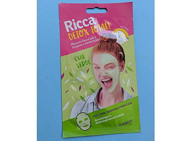 Máscara Facial Chá Verde Detox, Ricca (Foto:  Editora Globo)