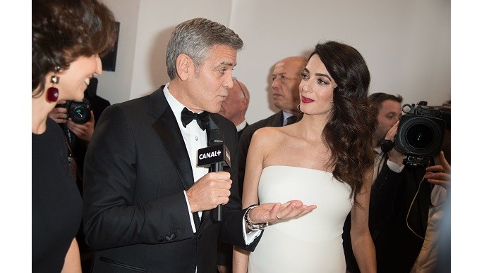 George e Amal Clooney no Cesar (Foto: Getty)