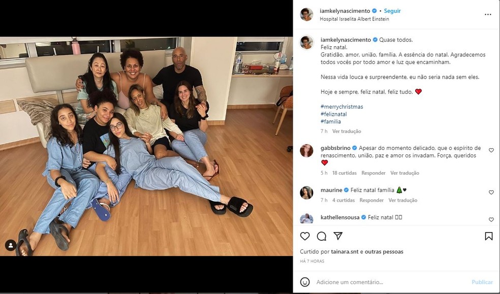 Filhos de Pelé publicam foto da família em hospital de SP durante Natal:  'Gratidão, amor, união' | São Paulo | G1