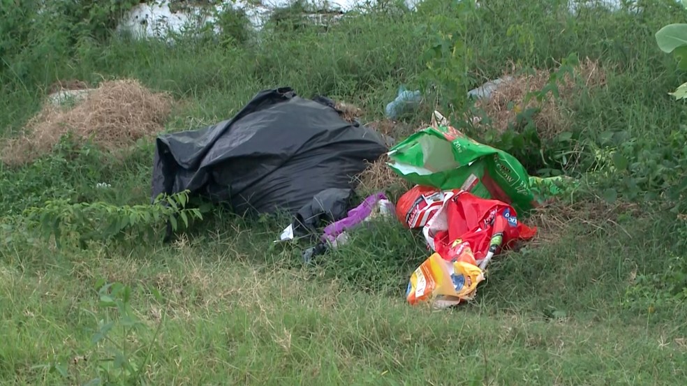 Cabeça de corpo decapitado é encontrada dentro de saco de ração em Teresina — Foto: Reprodução/TV Clube