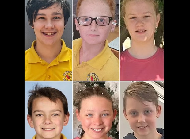 As seis vítimas da tragédia (Foto: Reprodução/Daily Mail)