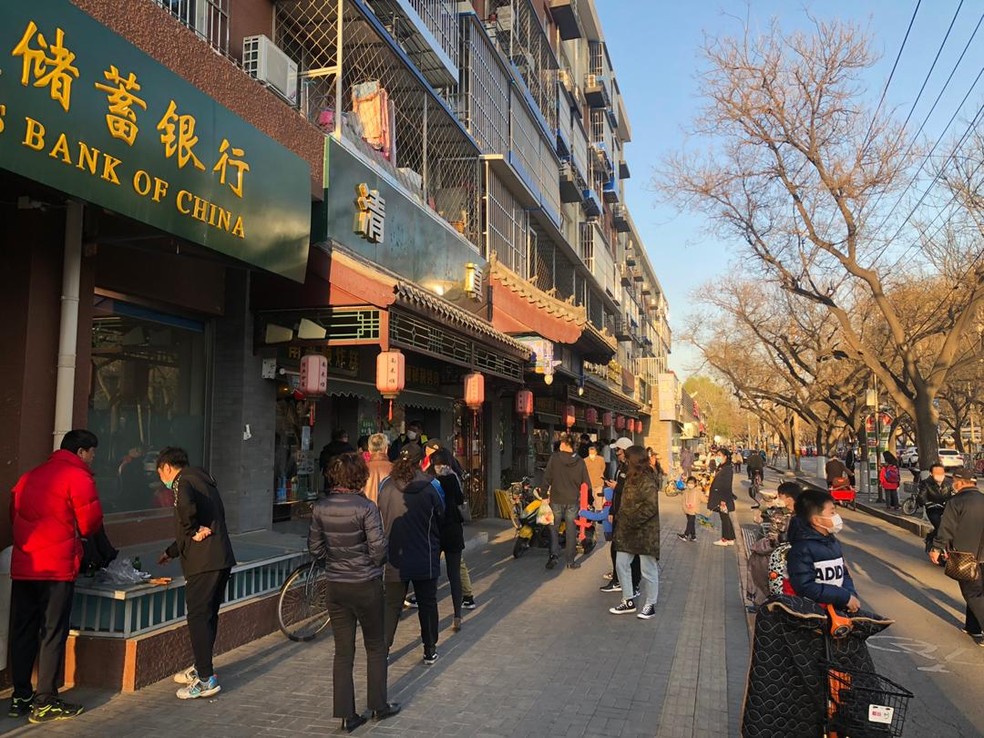 Ruas de Pequim retomam 'normalidade' pouco a pouco — Foto: Luiz Tasso Neto/Arquivo Pessoal